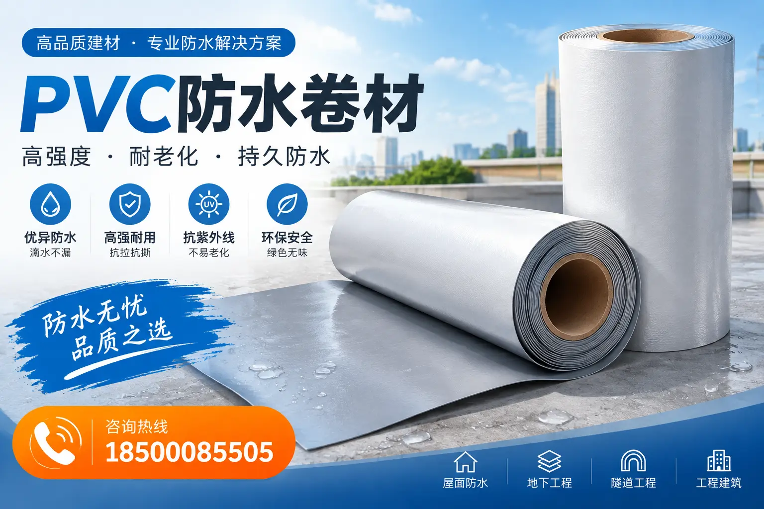 PVC防水卷材的使用寿命与维护周期,适合曲靖业主参考